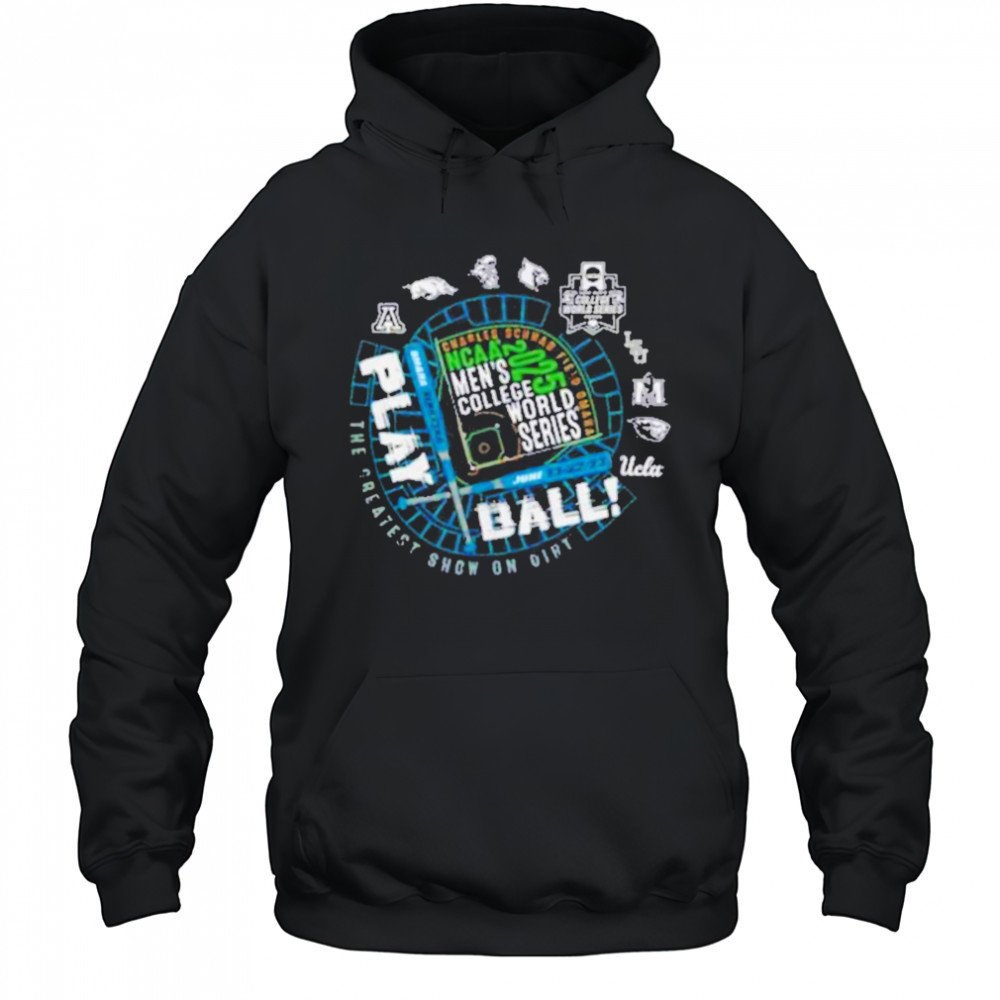 Men’s College World Series 2025 NCAA Baseball 8 Team Play Shirt Hoodie