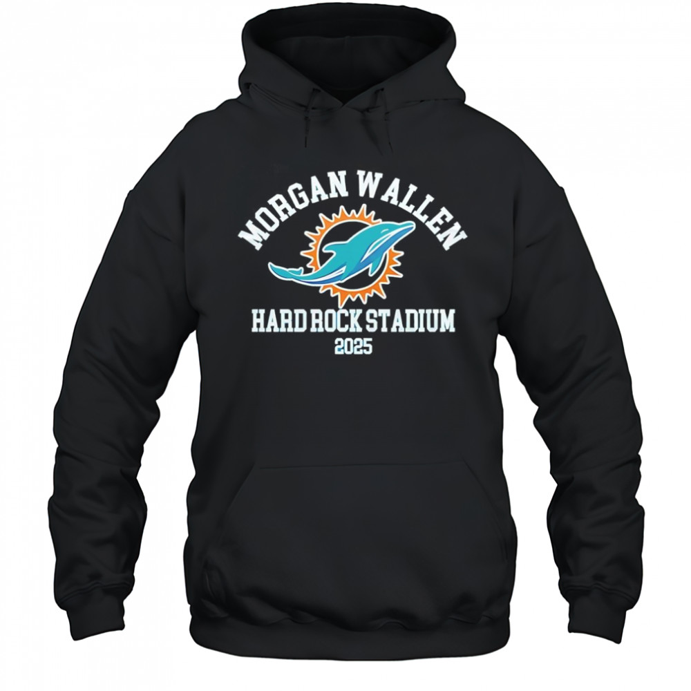 Miami Dolphins and Morgan Wallen Hard Rock Stadium 2025 shirt Hoodie