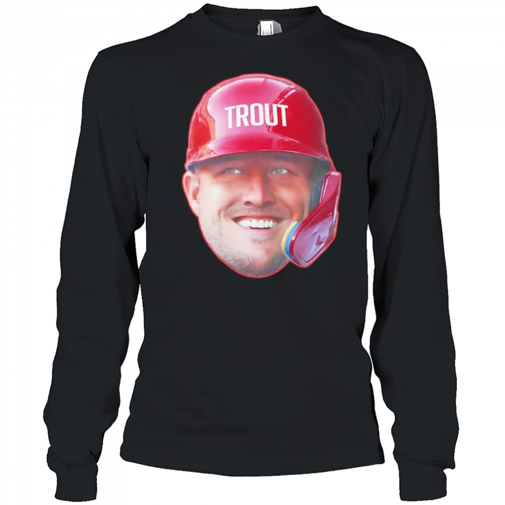 Mike Trout head in the game shirt Long Sleeved