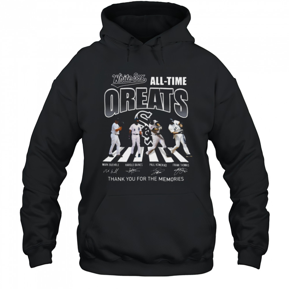 MLB Chicago White Sox All Time Greats Signature Thank You For The Memories T Shirt Hoodie