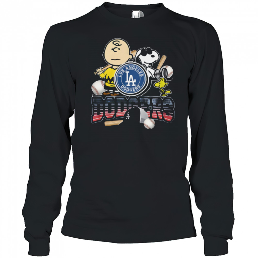 MLB Los Angeles Dodgers x Peanuts 2025 T Shirt Long Sleeved