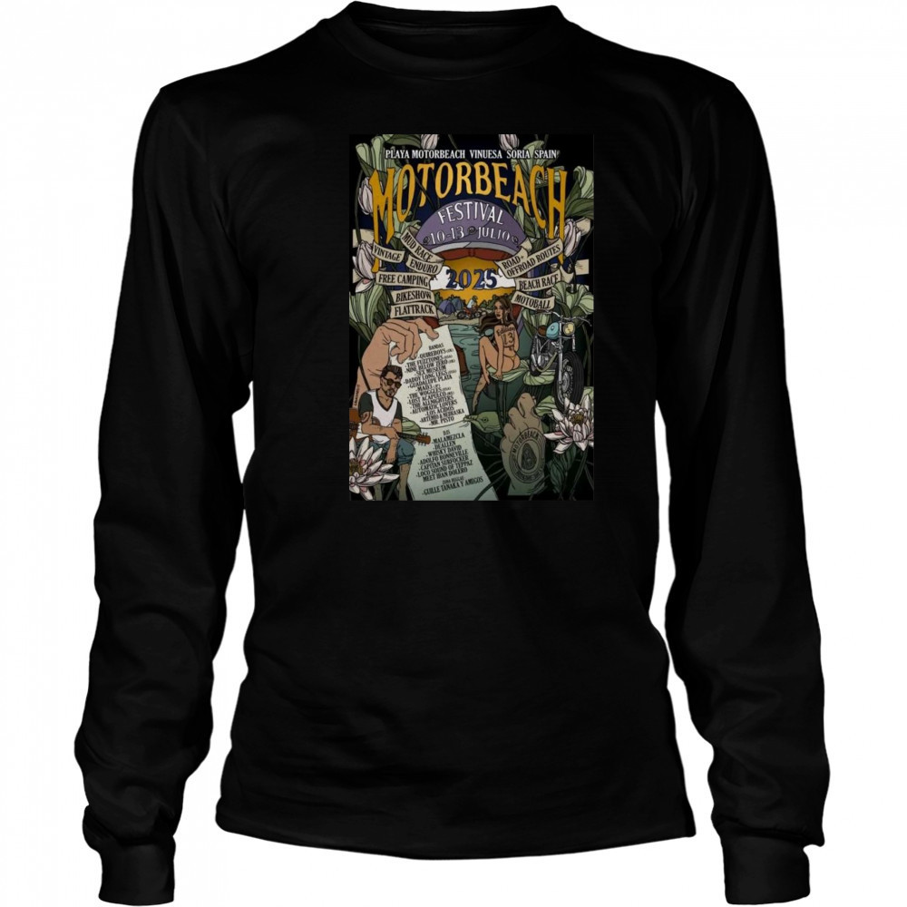 Motorbeach Festival Vinuesa Soria Spain July 10-13 2025 Shirt Long Sleeved