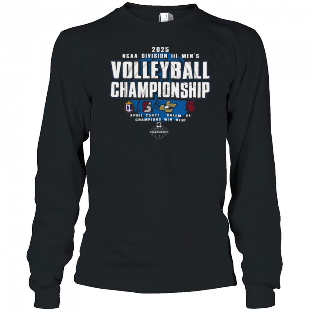 NCAA 2025 Division III Men’s Volleyball Champions T Shirt Long Sleeved