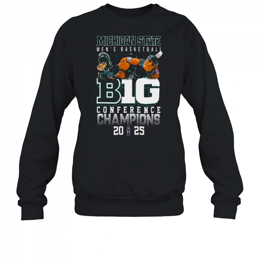 NCAA Michigan State Spartans Men’s Basketball B1G Conference Champions 2025 T Shirt Sweatshirt