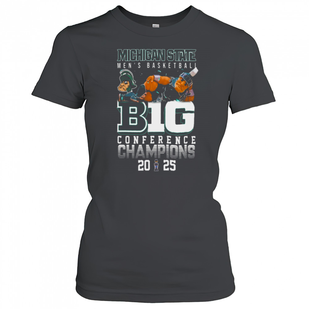 NCAA Michigan State Spartans Men’s Basketball B1G Conference Champions 2025 T Shirt Women's T-shirt