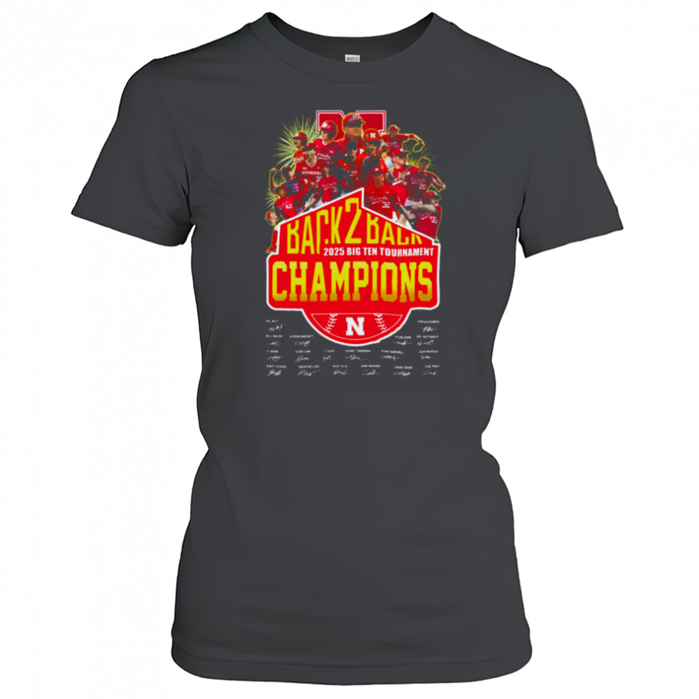 Nebraska Cornhuskers 2025 Big Ten Champions T Shirt Women's T-shirt
