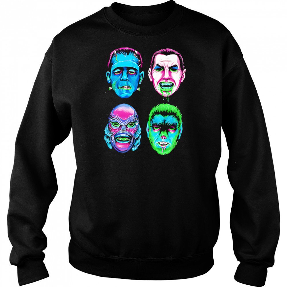 Neon Monster Masks shirt Hoodie