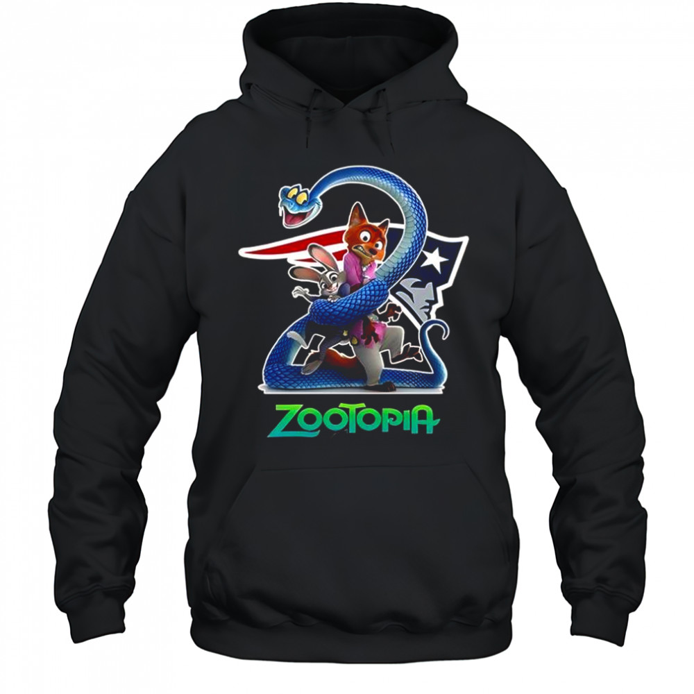 New England Patriots Zootopia 2 T-Shirt Hoodie
