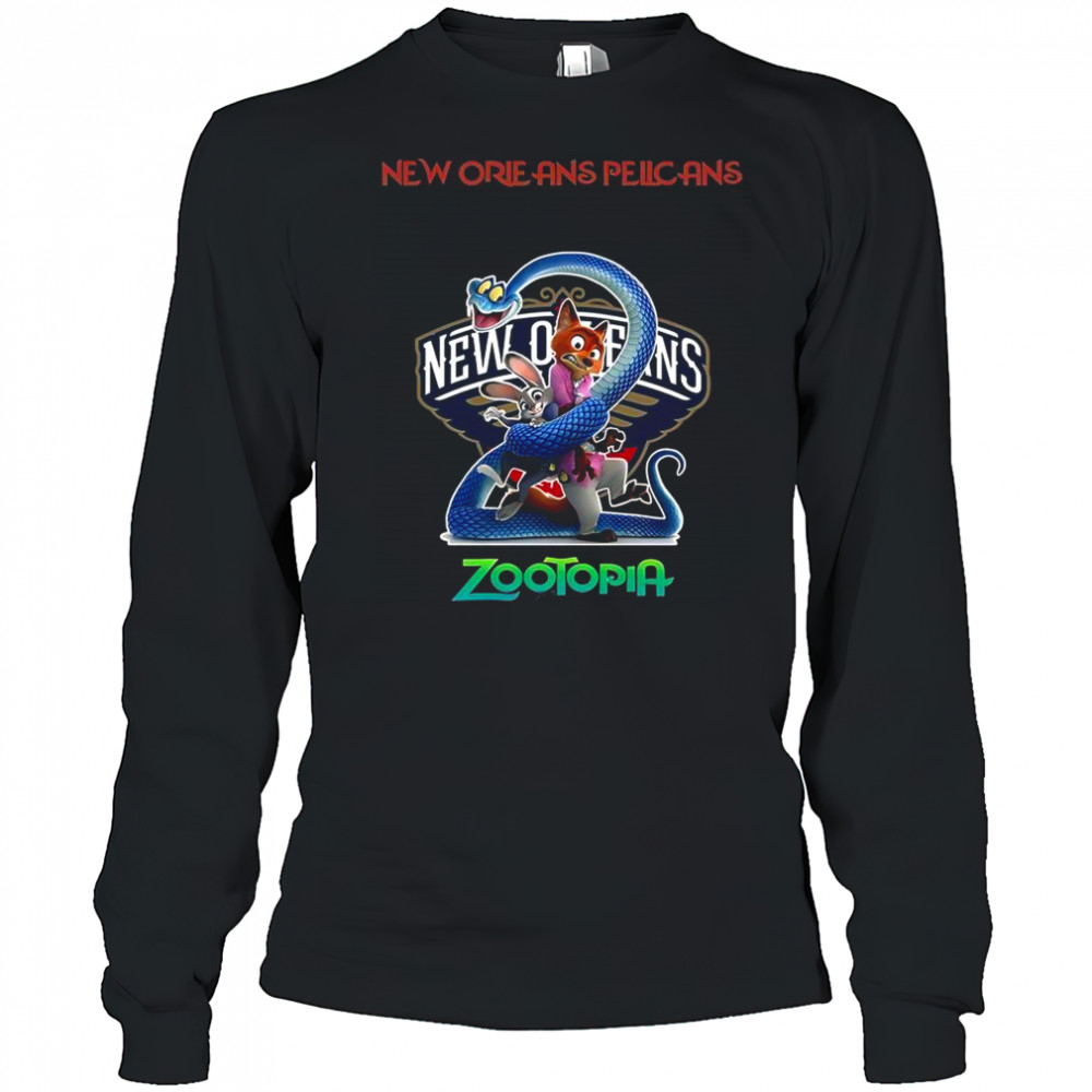 New Orleans Pelicans Zootopia 2 T-Shirt Long Sleeved