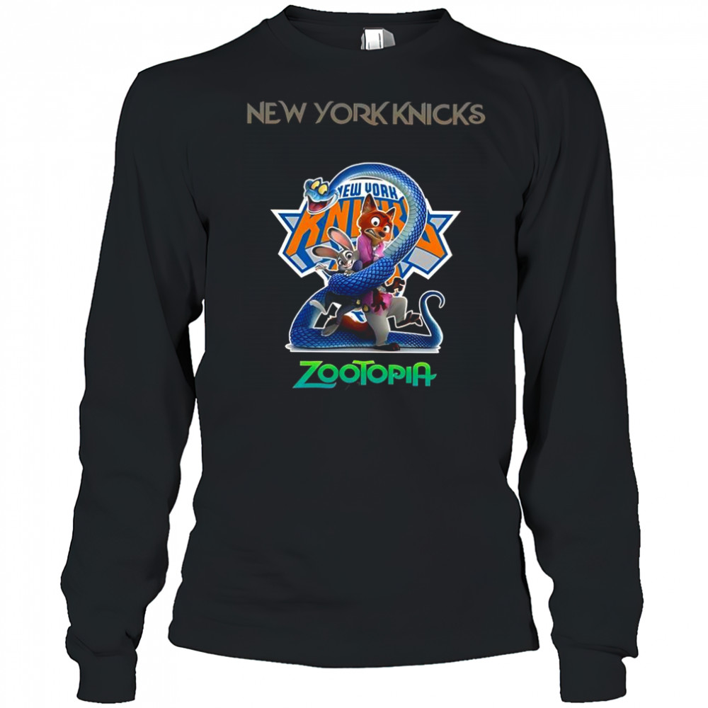 New York Knicks Zootopia 2 T-Shirt Long Sleeved