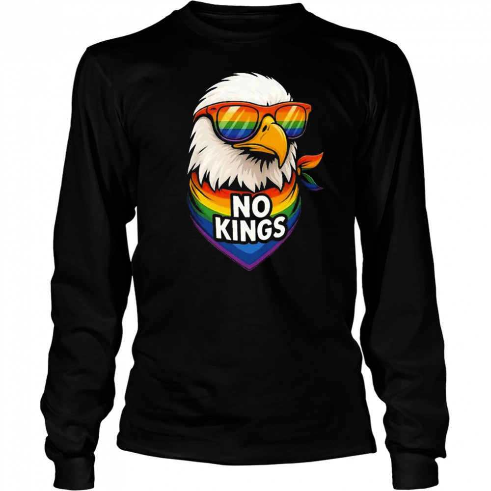 No Kings Pride Eagle Shirt Long Sleeved