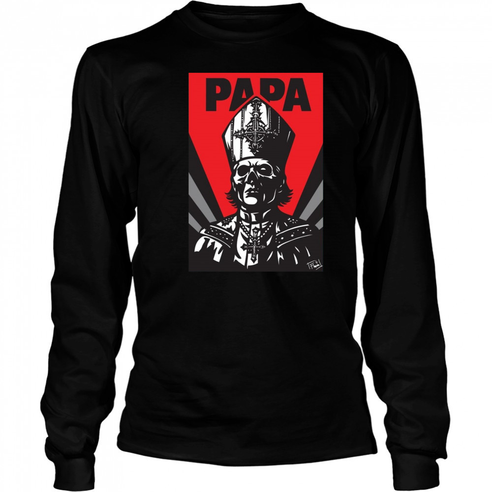 PAPA GHOST 2025 POSTER T-Shirt Long Sleeved