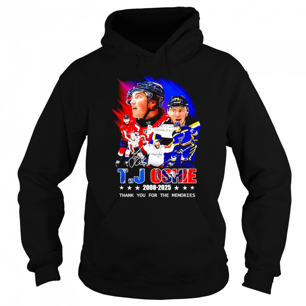 T. J. Oshie 2008-2025 Thank You For The Memories signature shirt Sweatshirt