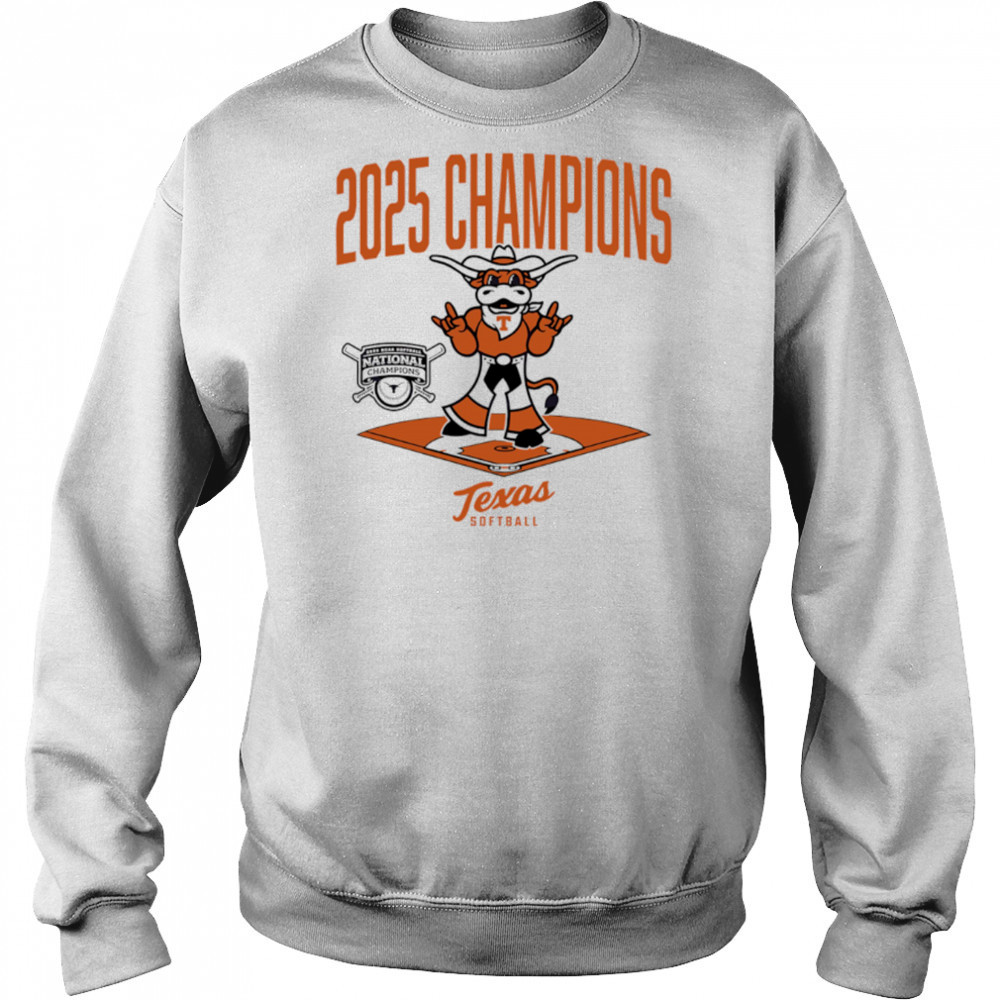 Texas Longhorns Softball 2025 National Champions Diamond Mascot shirt Hoodie
