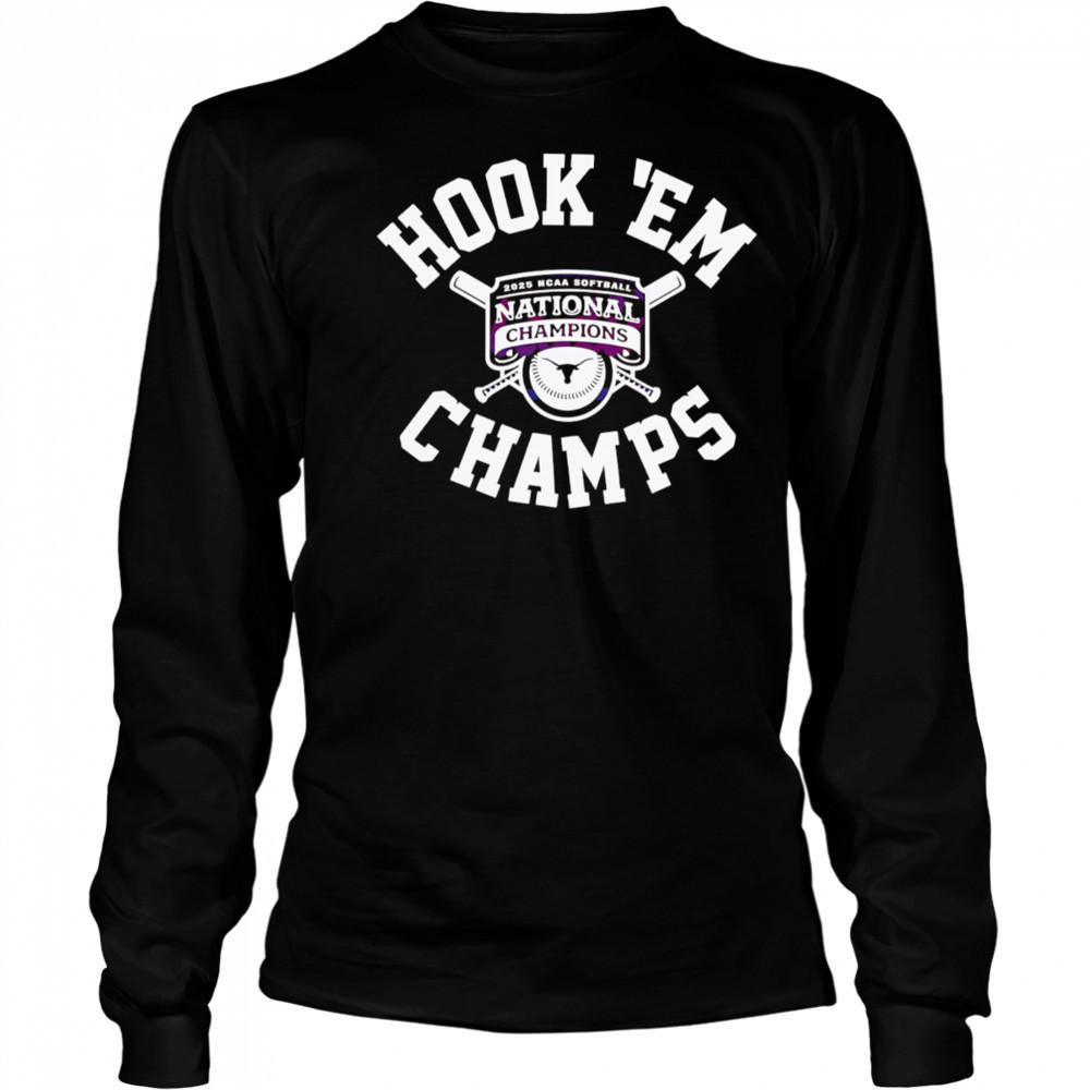 Texas Softball Hook Em National Champions 2025 shirt Long Sleeved