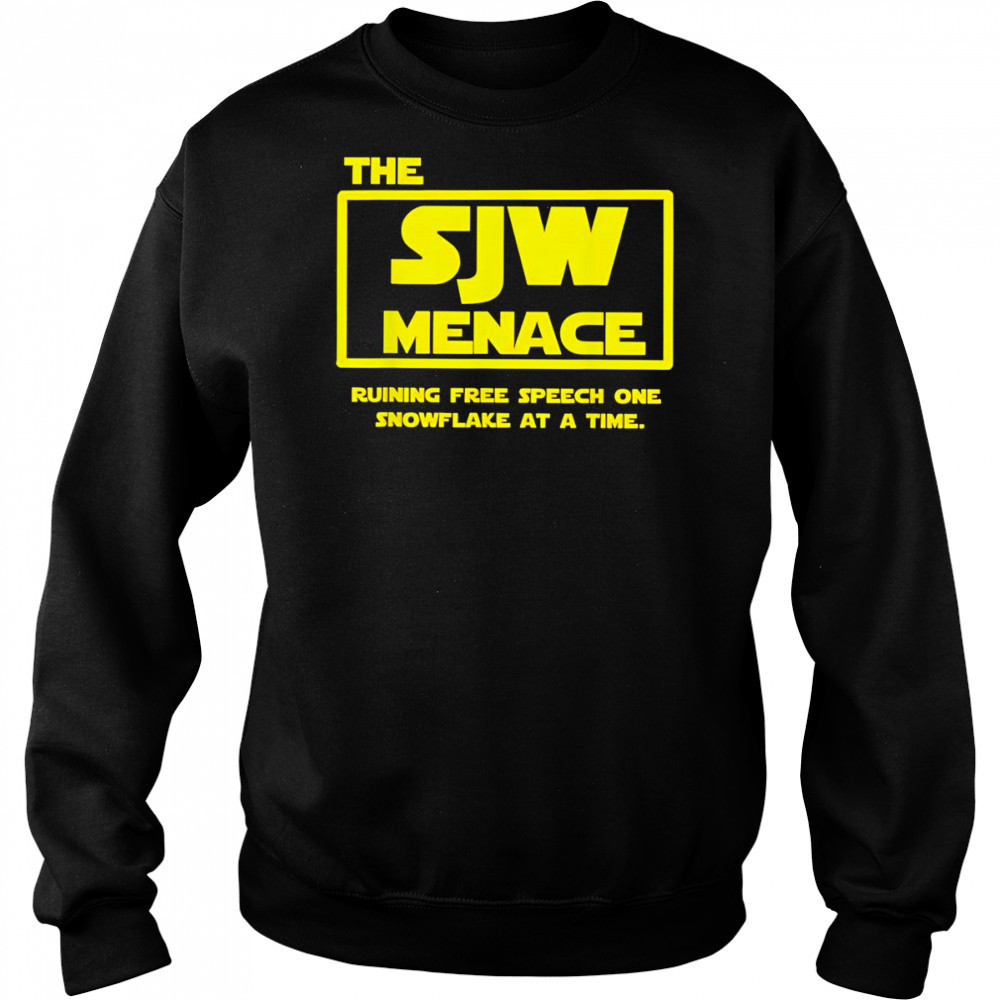 The SJW Menace ruining free speech one snowflake at a time shirt Hoodie