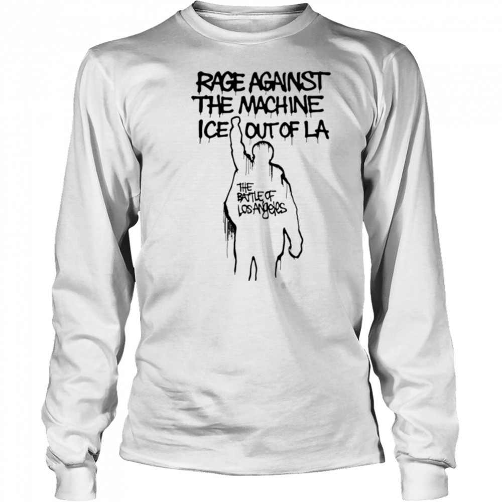 Tom morello rage against the machine ice out of LA the battle of los angeles shirt Long Sleeved