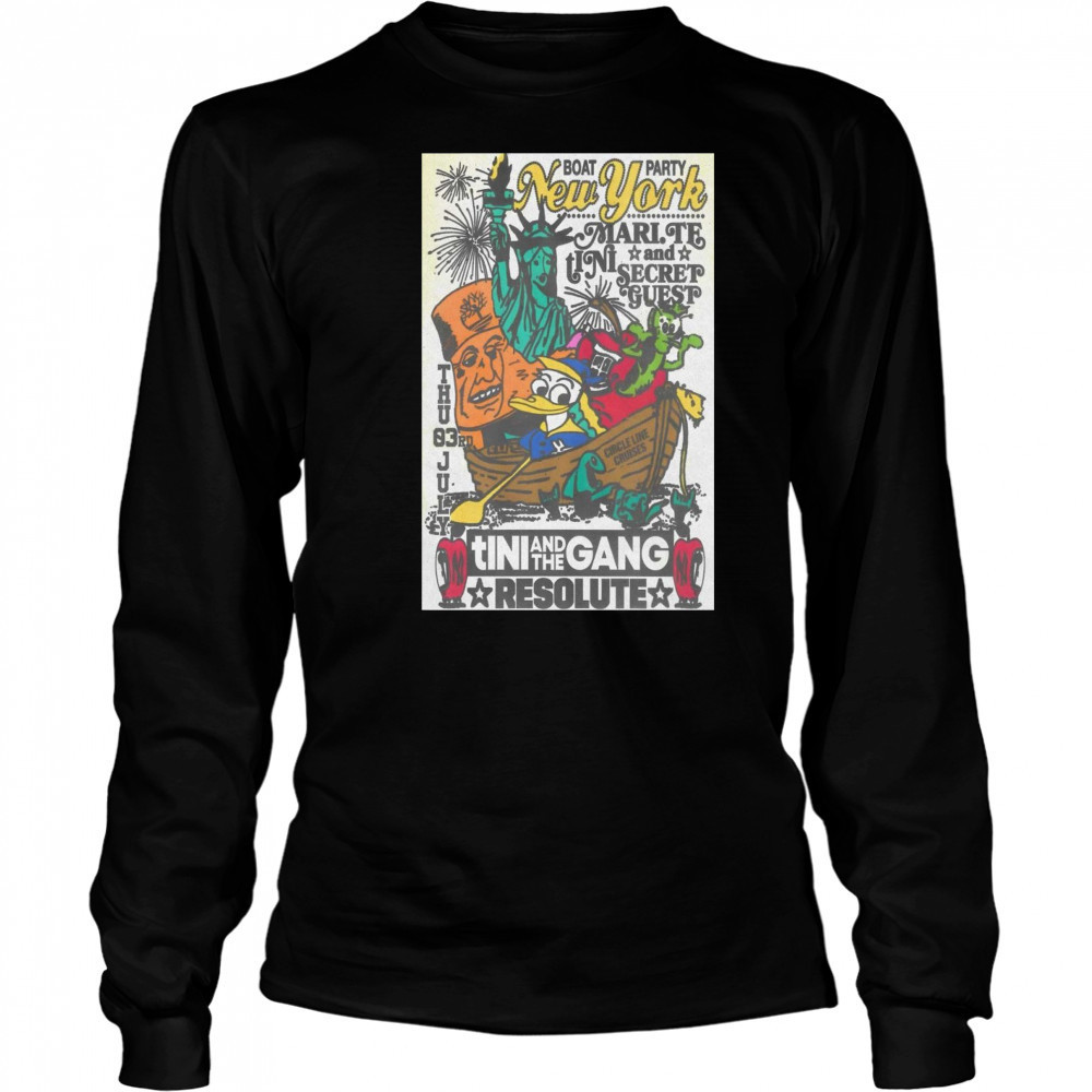 Tour 2025 ReSolute New York Poster T-Shirt Long Sleeved