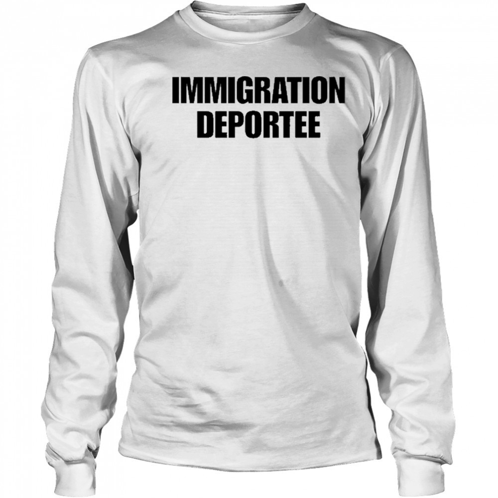 Vitaly Zdorovetskiy Wearing Immigration Deportee T-Shirt Long Sleeved