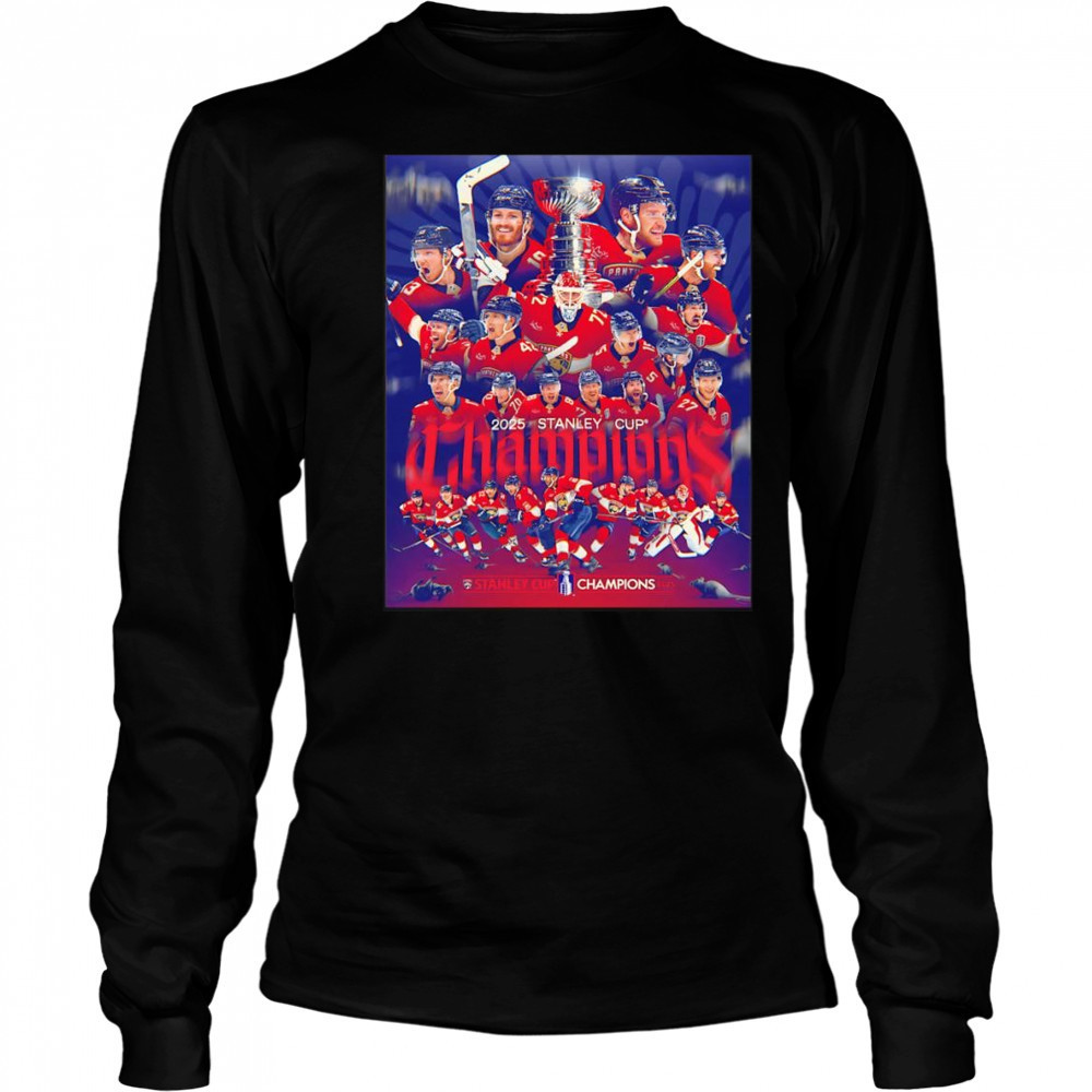 2025 Stanley Cup Champions Florida Panthers poster shirt Long Sleeved