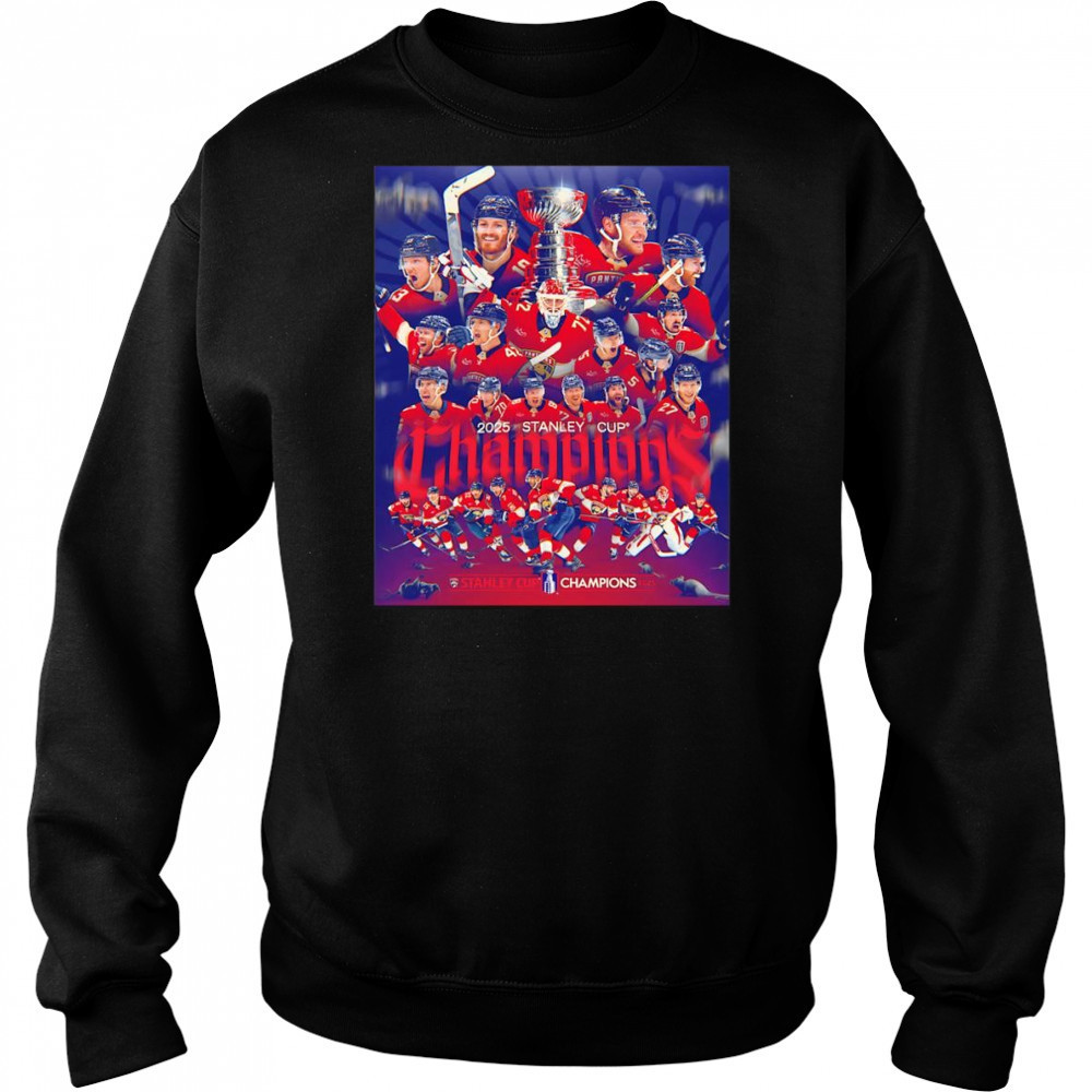 2025 Stanley Cup Champions Florida Panthers poster shirt Hoodie