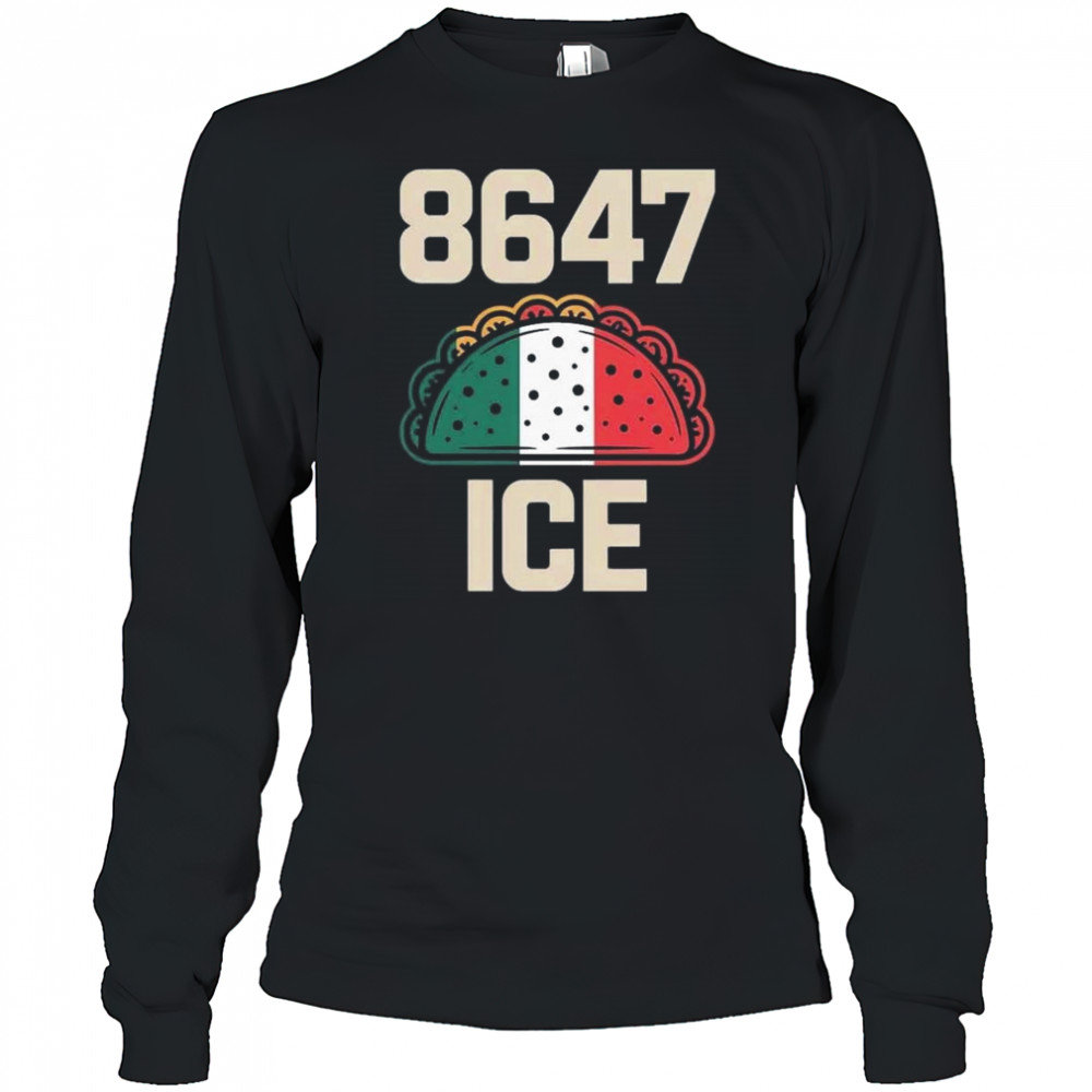 8647 ICE Funny Taco Shell Shirt Long Sleeved
