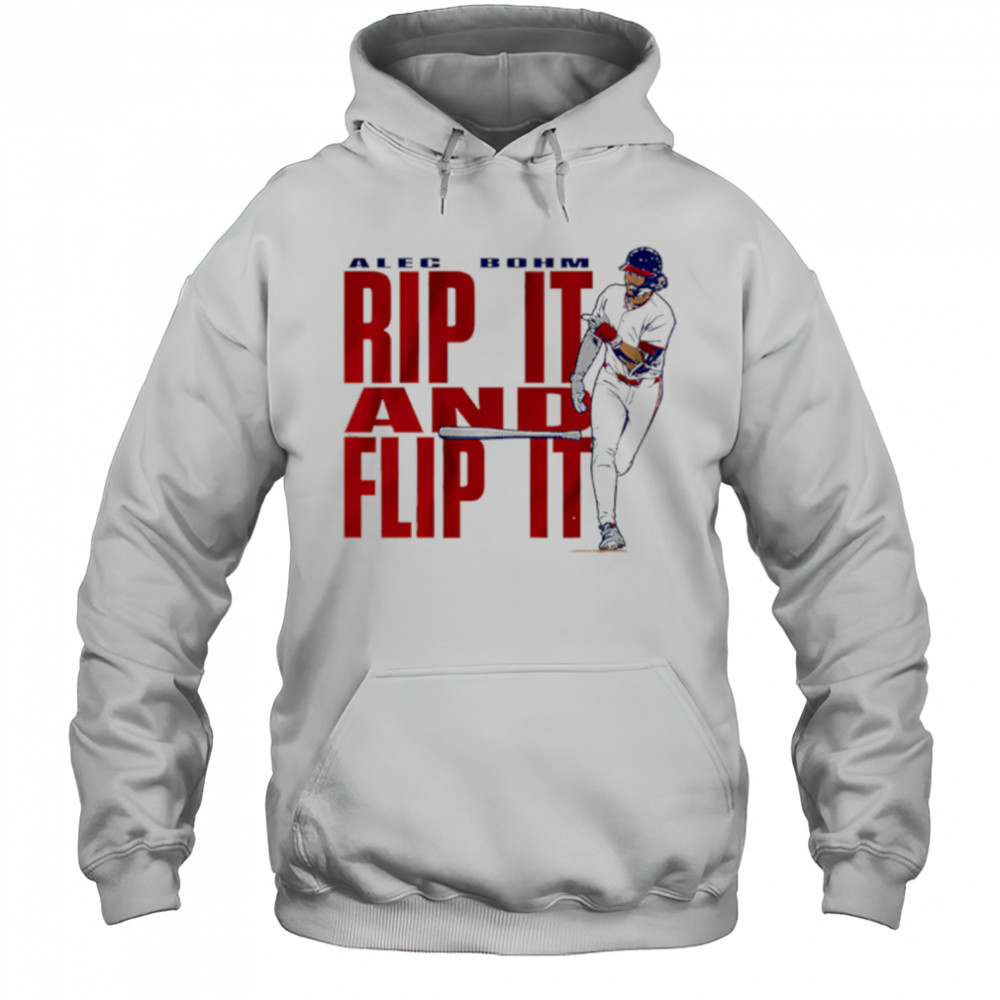 Alec Bohm Rip It & Flip It baseball shirt Hoodie
