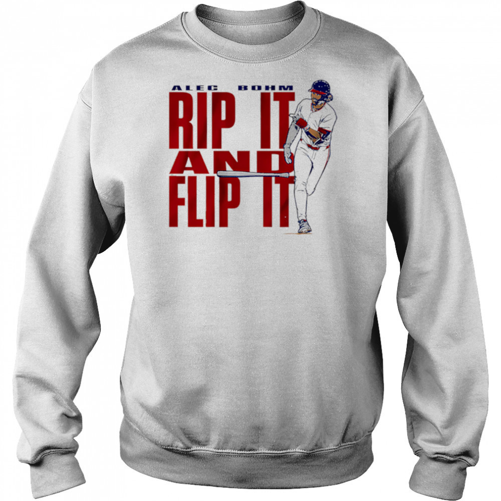 Alec Bohm Rip It & Flip It baseball shirt Hoodie