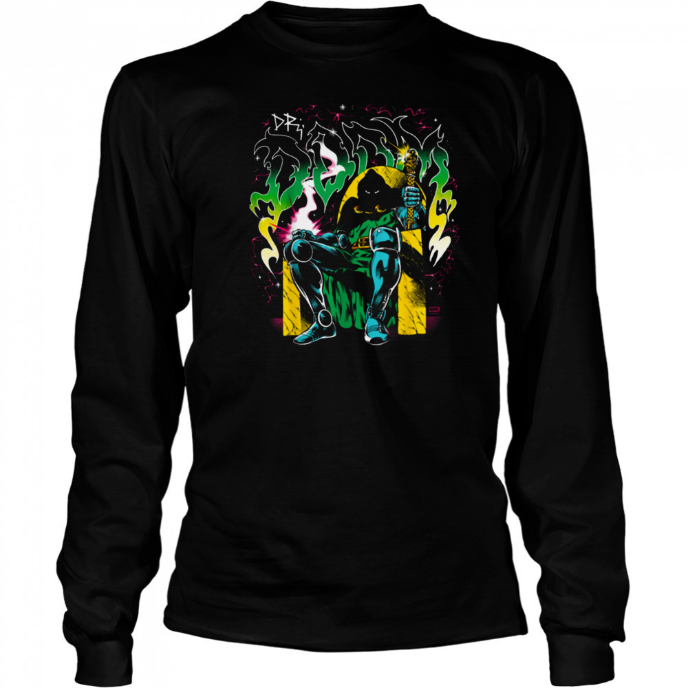 antastic Four Dr. Doom Metal Shirt Long Sleeved