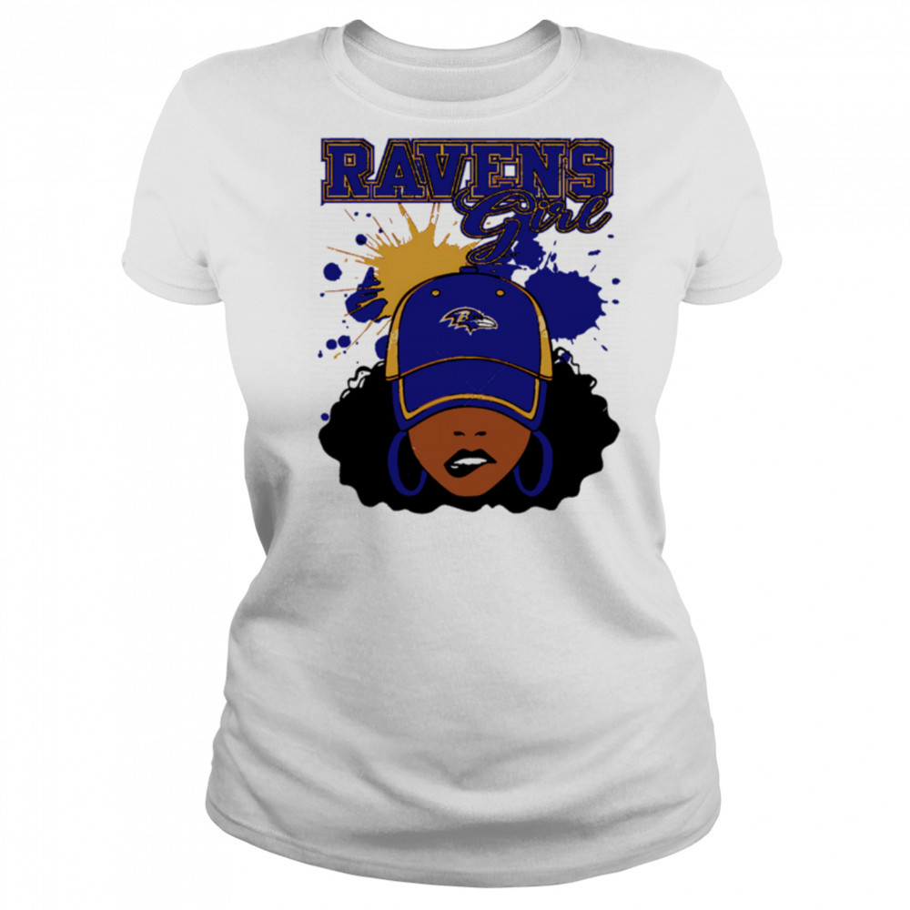 Baltimore Ravens Ravens Football Black Girl shirt Women's T-shirt