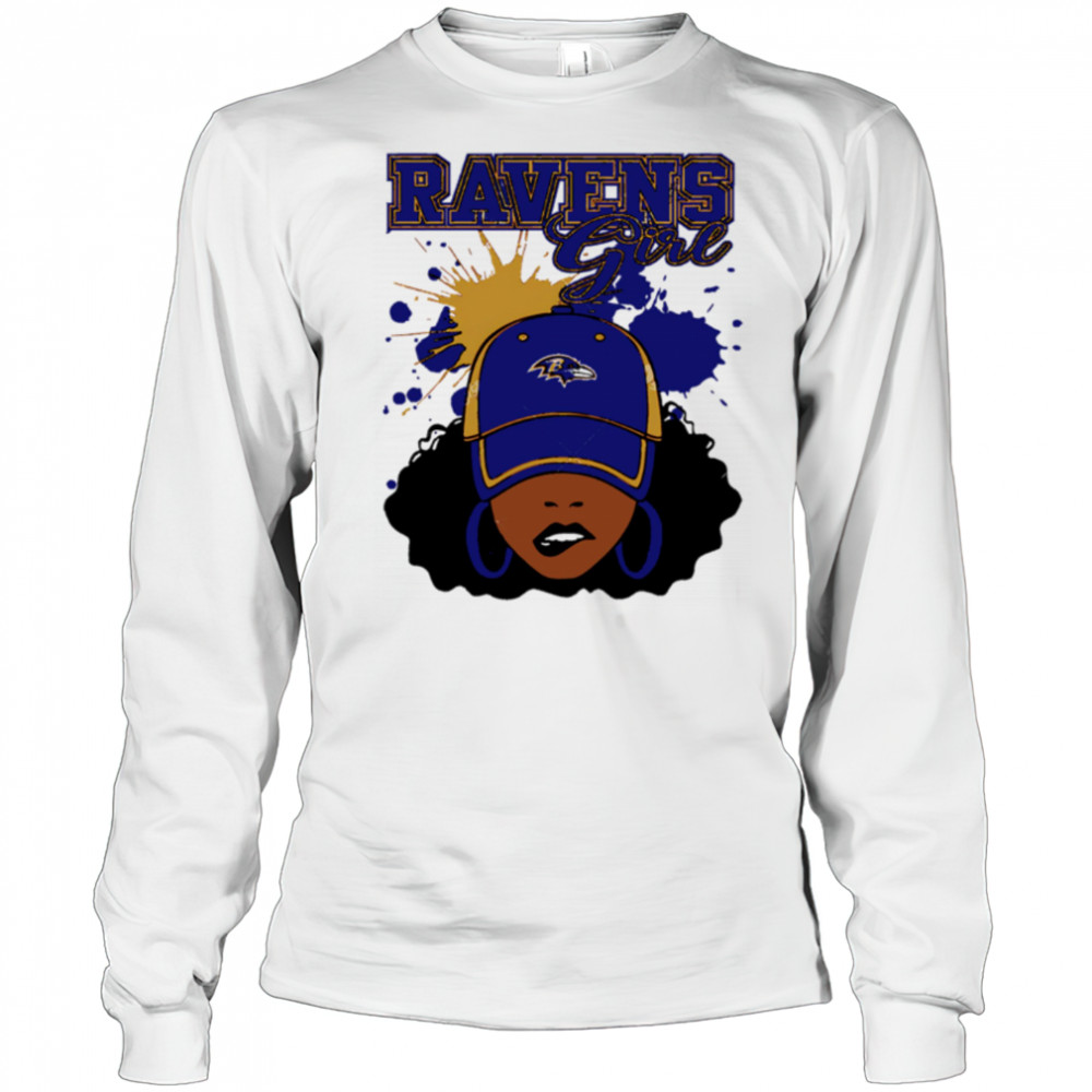 Baltimore Ravens Ravens Football Black Girl shirt Long Sleeved