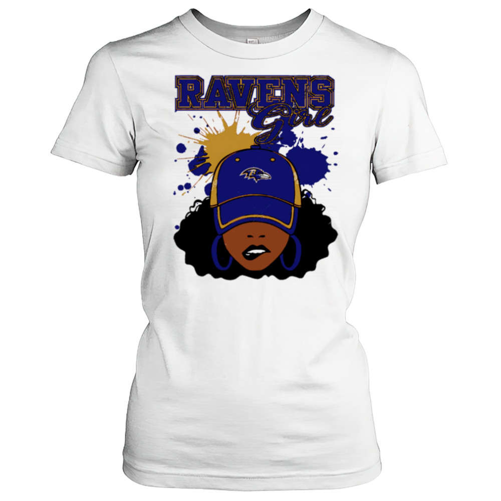 Baltimore Ravens Ravens Football Black Girl shirt Women's T-shirt