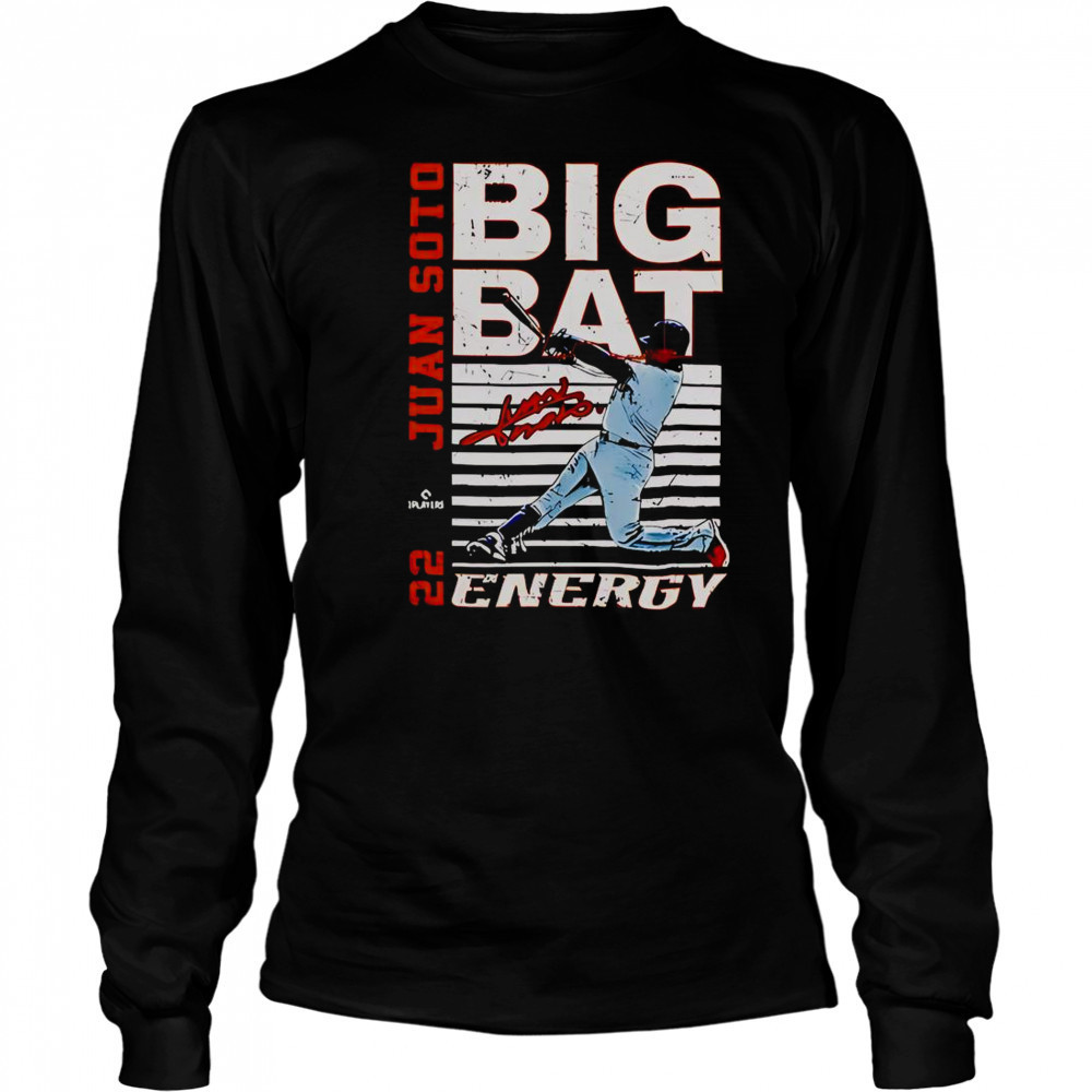 Big Bat Energy Juan Soto New York Baseball MLBPA T-Shirt Long Sleeved