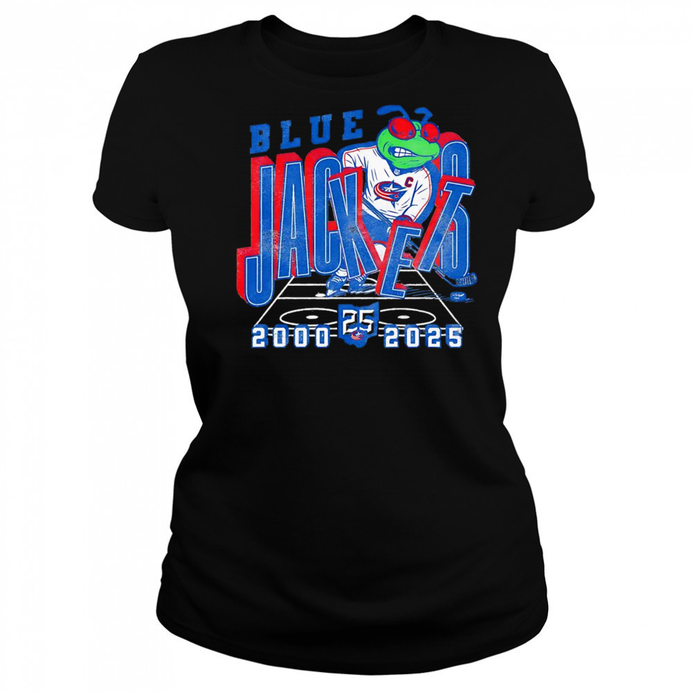 Blue Jackets hockey 2000 2025 Stinger Breakthrough shirt Women's T-shirt