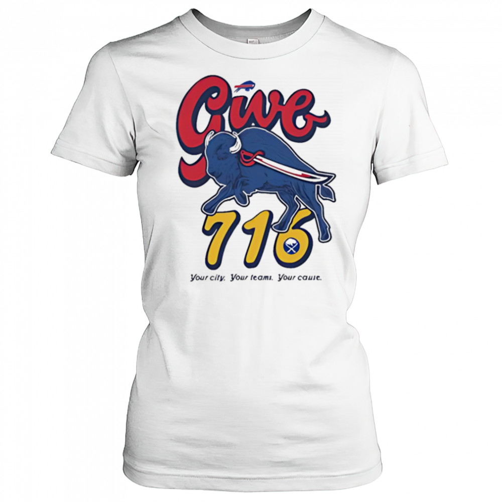 Buffalo give 716 your city your temas your cause shirt Women's T-shirt