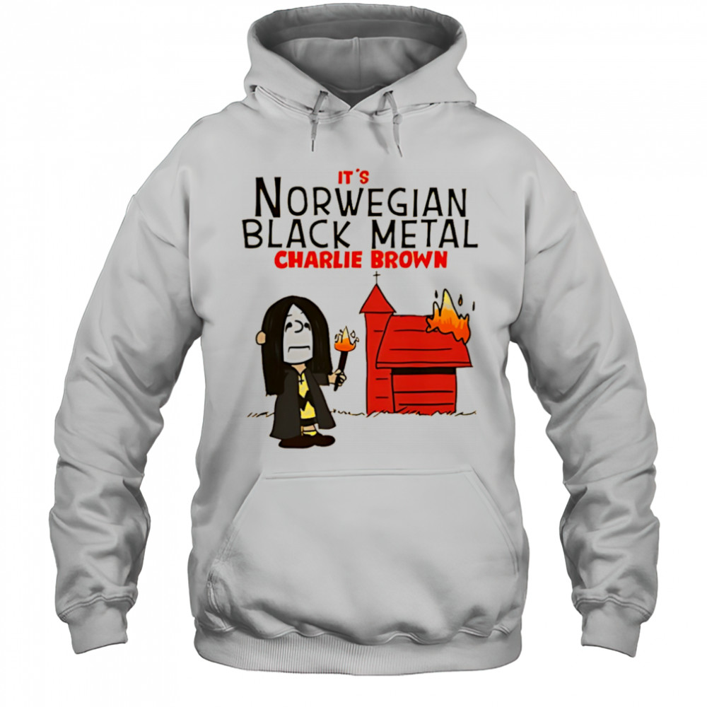Charlie Brown It’s Norwegian Black Metal shirt Hoodie