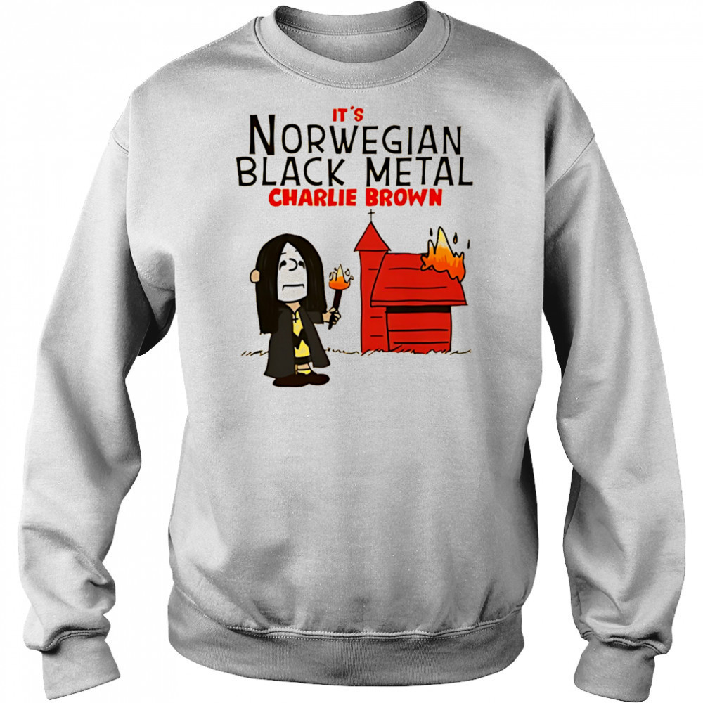 Charlie Brown It’s Norwegian Black Metal shirt Hoodie