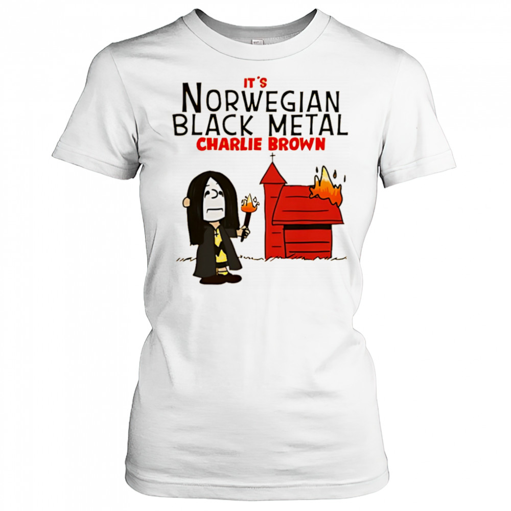Charlie Brown It’s Norwegian Black Metal shirt Women's T-shirt