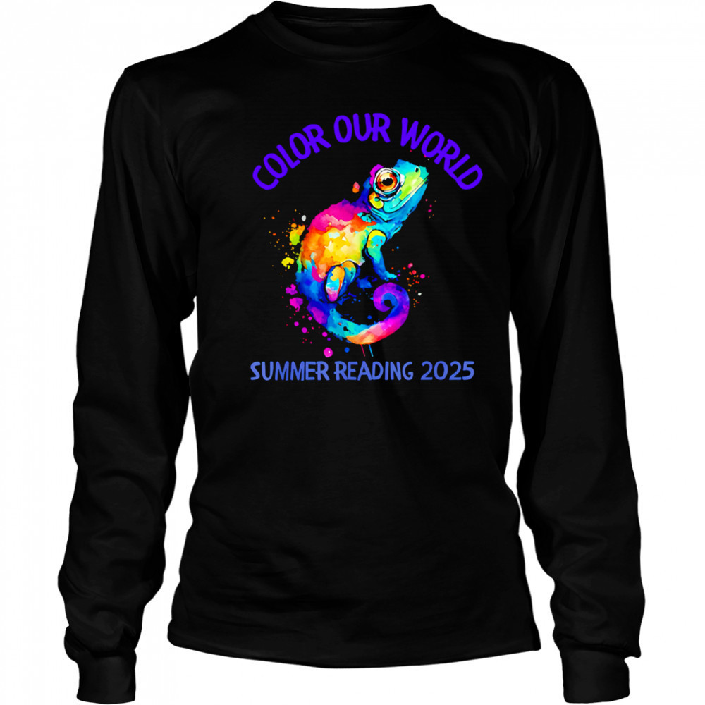Color Our World Summer Reading 2025 pride shirt Long Sleeved