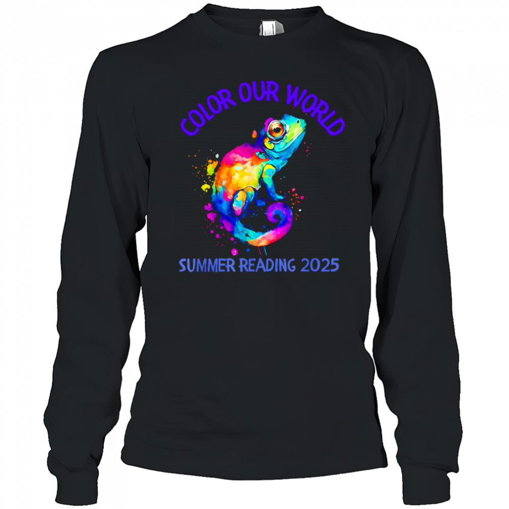 Color Our World Summer Reading 2025 pride shirt Long Sleeved