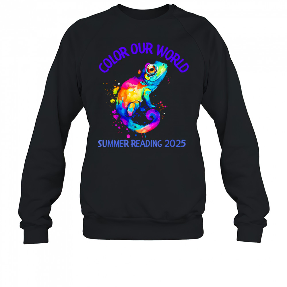 Color Our World Summer Reading 2025 pride shirt Sweatshirt