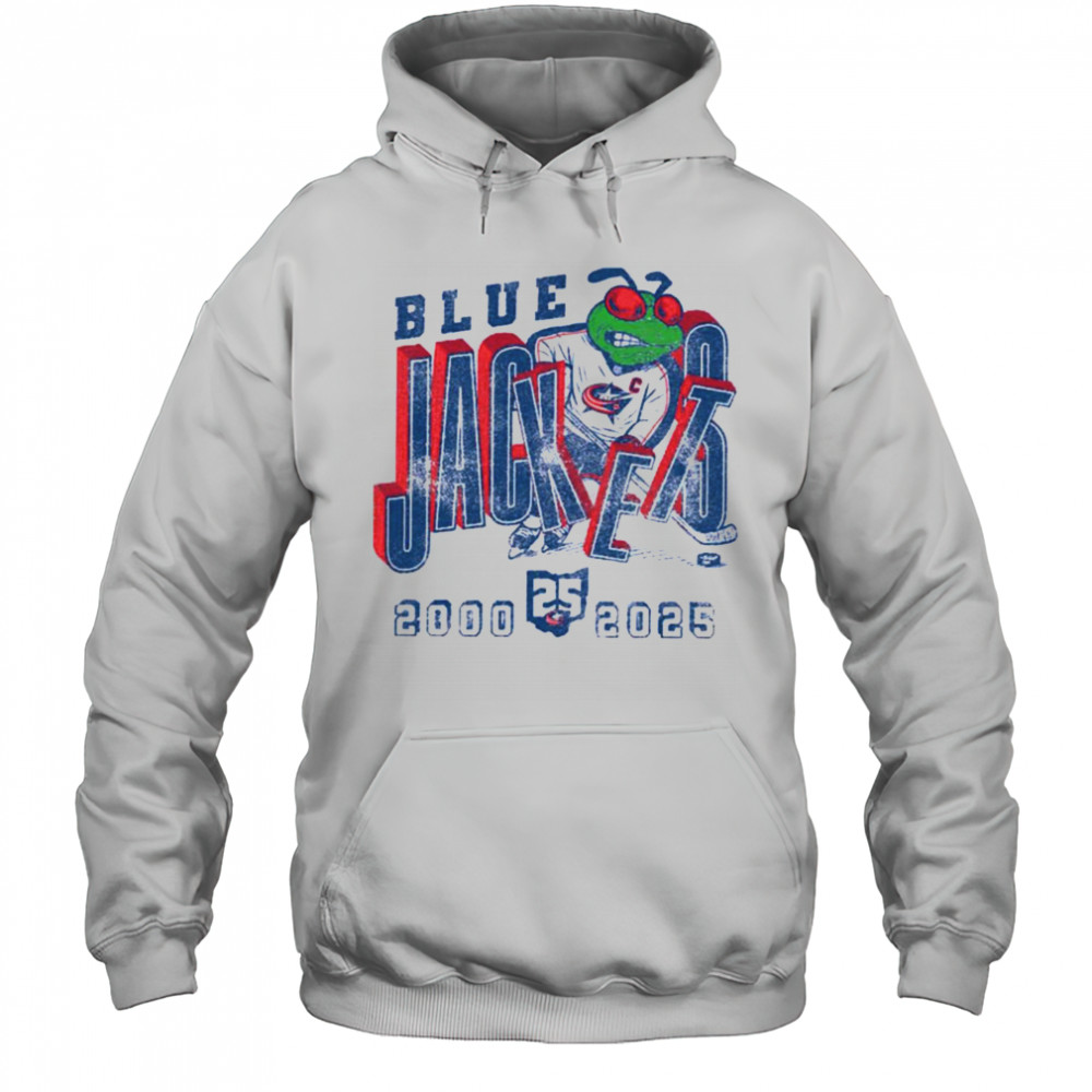 Columbus Blue Jackets 25th Anniversary T Shirt Hoodie