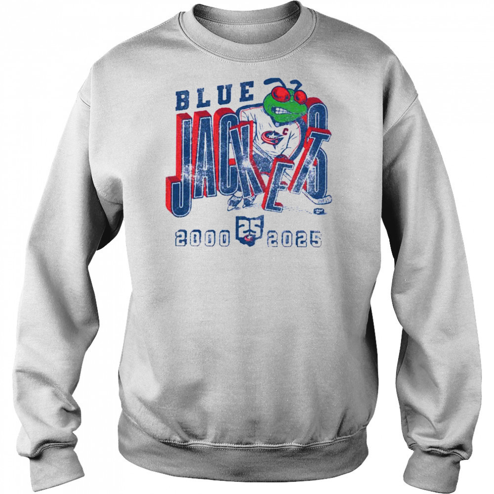 Columbus Blue Jackets 25th Anniversary T Shirt Hoodie