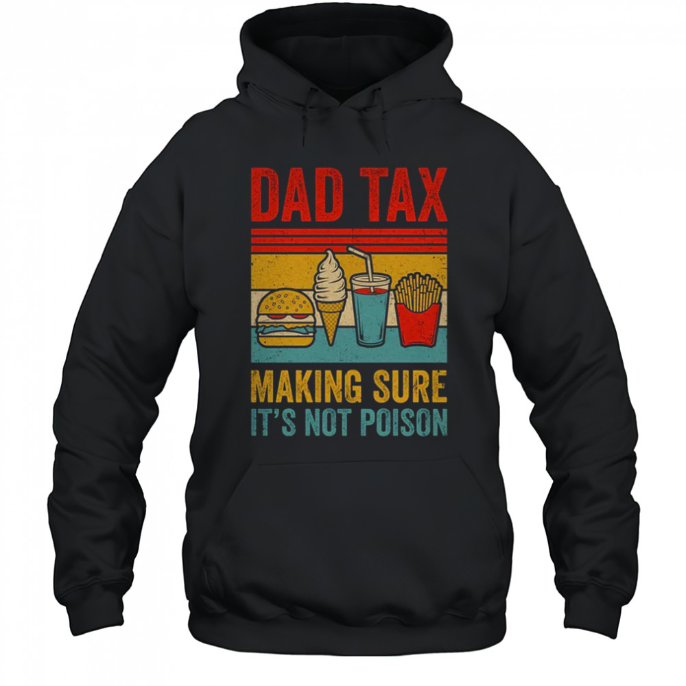 Dad Tax Making Sure It's Not Poison Funny Men Father’s Day shirt Hoodie