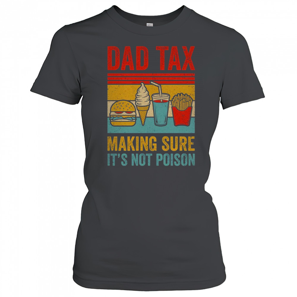 Dad Tax Making Sure It's Not Poison Funny Men Father’s Day shirt Women's T-shirt