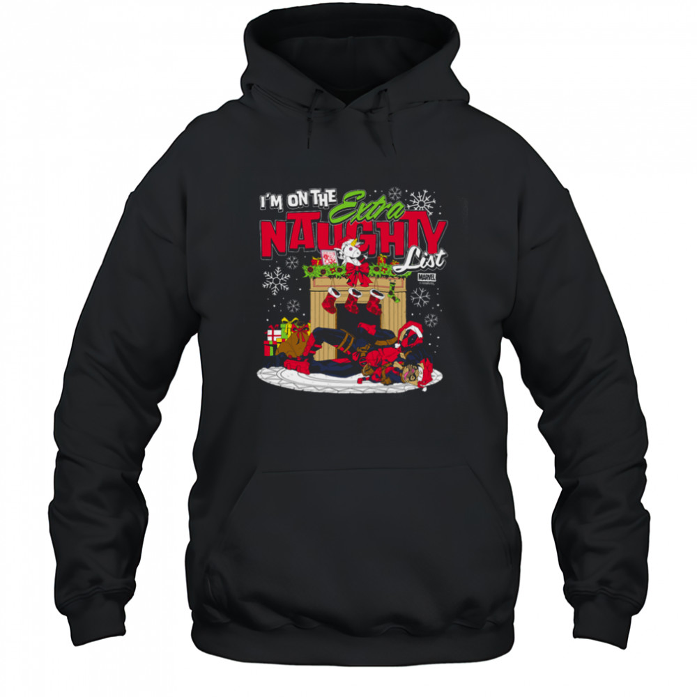 Deadpool Extra Naughty Christmas Shirt Hoodie