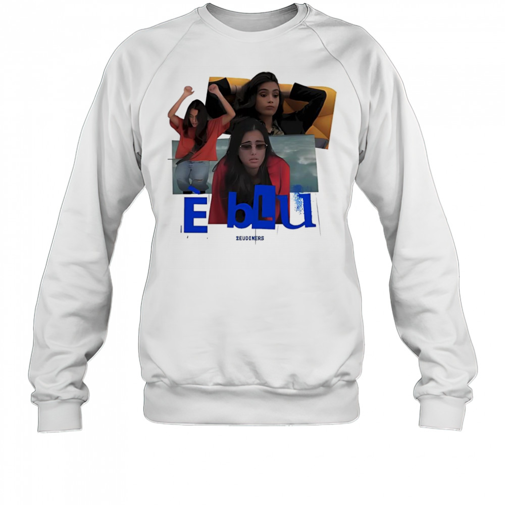 E Blu Zeudiners Piuma Tatuata T-Shirt Sweatshirt