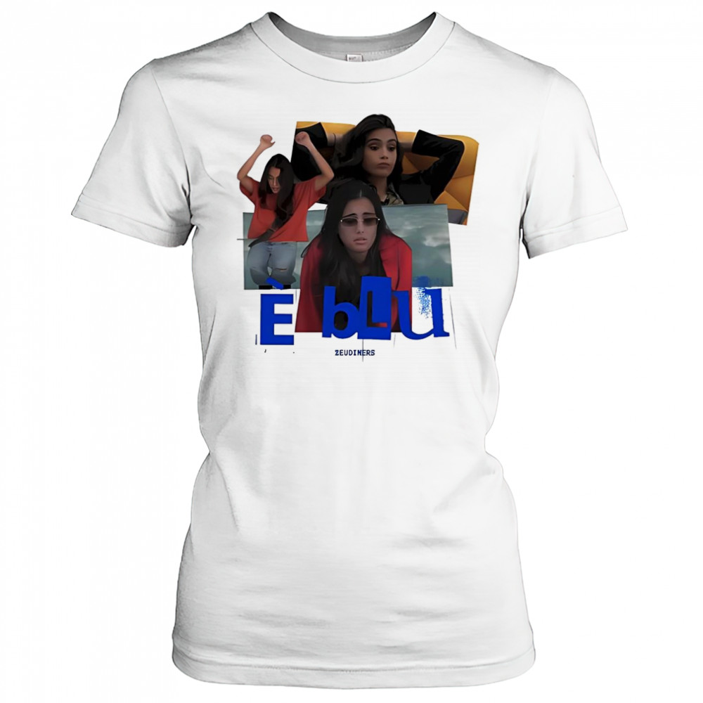 E Blu Zeudiners Piuma Tatuata T-Shirt Women's T-shirt