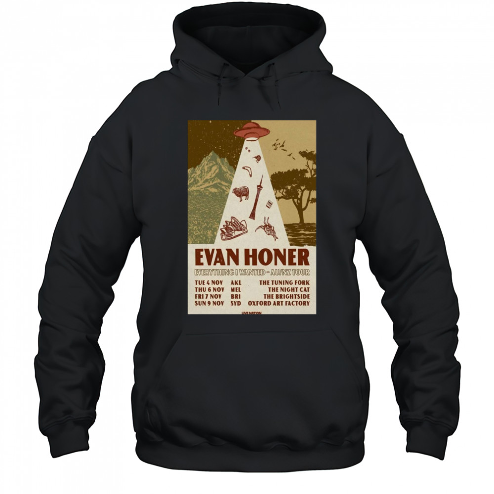 Evan Honer Tour Summer 2025 Poster T-Shirt Hoodie