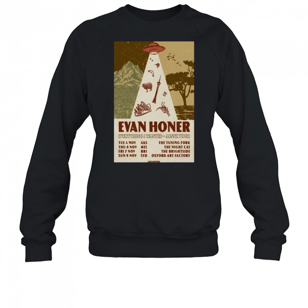 Evan Honer Tour Summer 2025 Poster T-Shirt Sweatshirt
